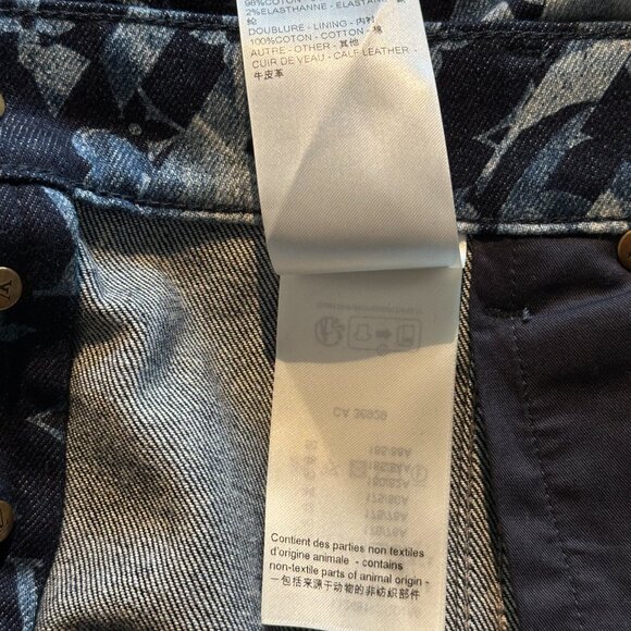 Louis Vuitton Blue Floral Monogram Jeans - Picture 5 of 8